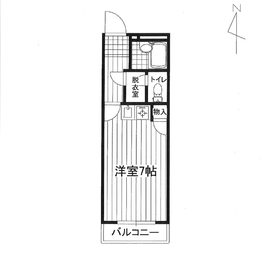 サンシティ熊本駅春日405号室間取り