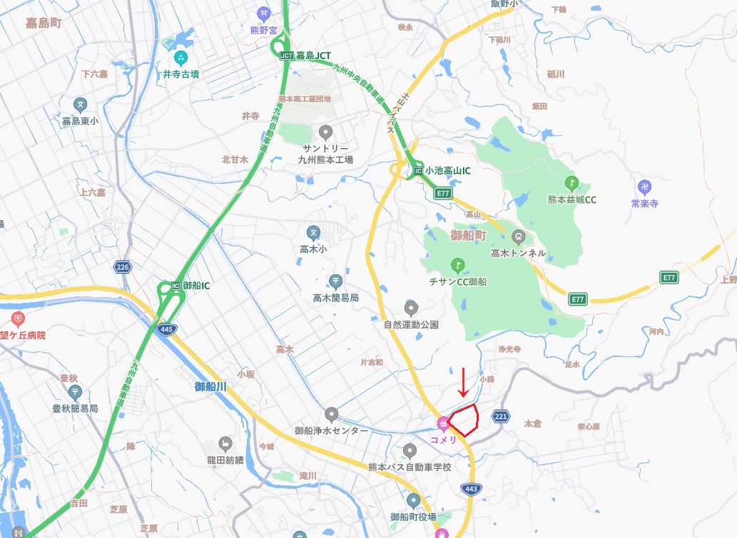 熊本県御船町木倉物流倉庫